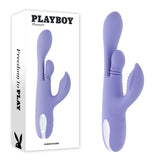 Playboy Pleasure Nubbin Rubbin – USB Rechargeable Rabbit Vibrator Purple VIBRATORS-RABBIT